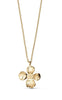 Smykkeli Copenhagen Halskæde - Textured Flower - Gold Colour