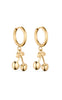 Smykkeli Copenhagen Øreringe - Chunky Cherry - Gold Colour