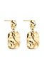 Smykkeli Copenhagen Øreringe - Hanna Hammered - Gold Colour