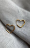 Smykkeli Copenhagen Øreringe - Hisa Heart Hoops - Gold Colour