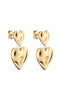 Smykkeli Copenhagen Øreringe - Odessa Heart - Gold Colour
