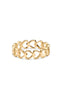 Smykkeli Copenhagen Ring - Hanna Heart - Golden Colour