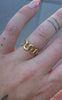 Smykkeli Copenhagen Ring - Wave - Golden Colour