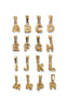 Smykkeli Copenhagen Vedhæng - Chunky Letter - Gold Colour