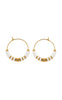 Smykkeli Copenhagen Øreringe - Mia - White / Gold Colour