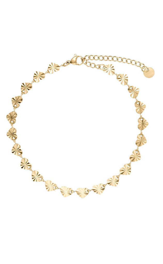 Smykkeli Copenhagen Ankelkæde - Palma - Gold Colour