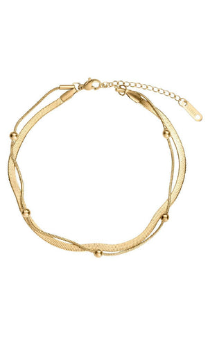 Smykkeli Copenhagen Armbånd - Barcelona - Gold Colour