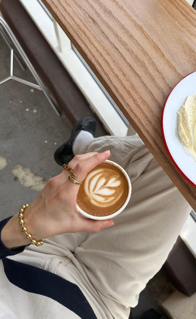 Smykkeli Copenhagen Armbånd - Chunky Bobble - Gold Colour