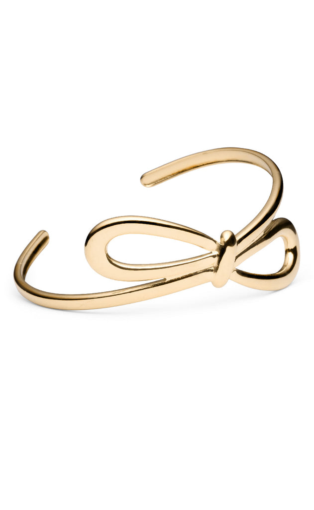 Smykkeli Copenhagen Armbånd - Chunky Bow - Gold Colour
