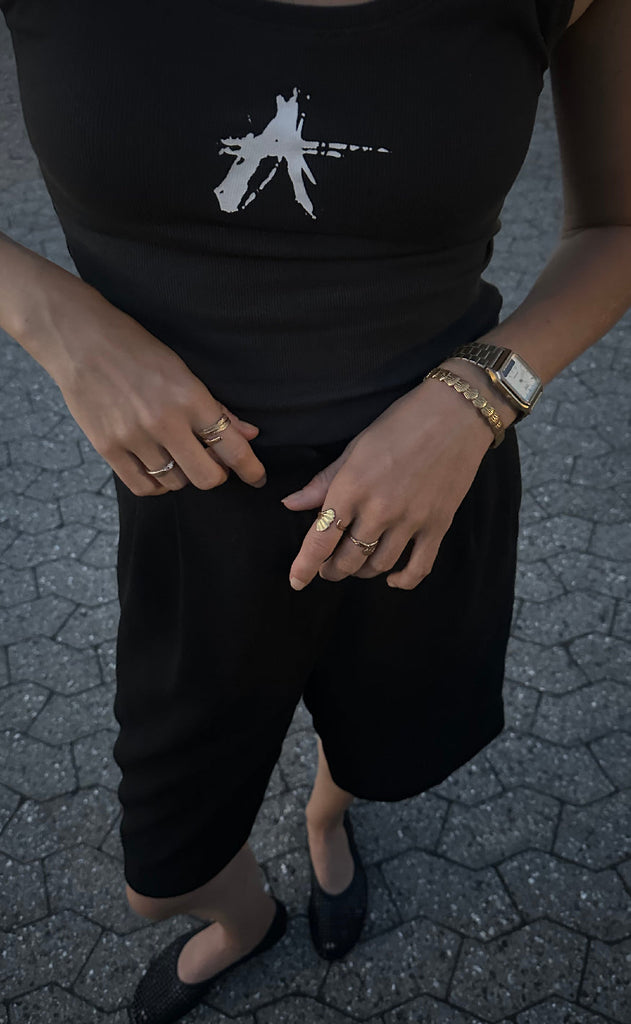 Smykkeli Copenhagen Ring - Leaf - Gold Colour