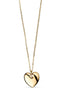 Smykkeli Copenhagen Halskæde - Houston Heart - Gold Colour