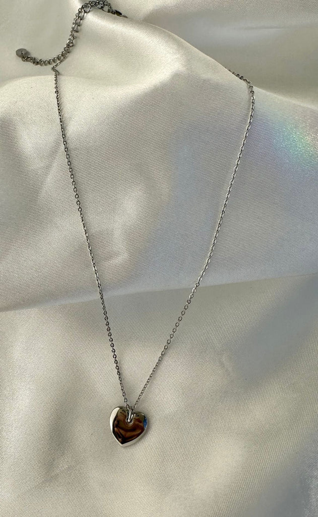 Smykkeli Copenhagen Halskæde - Houston Heart - Silver Colour