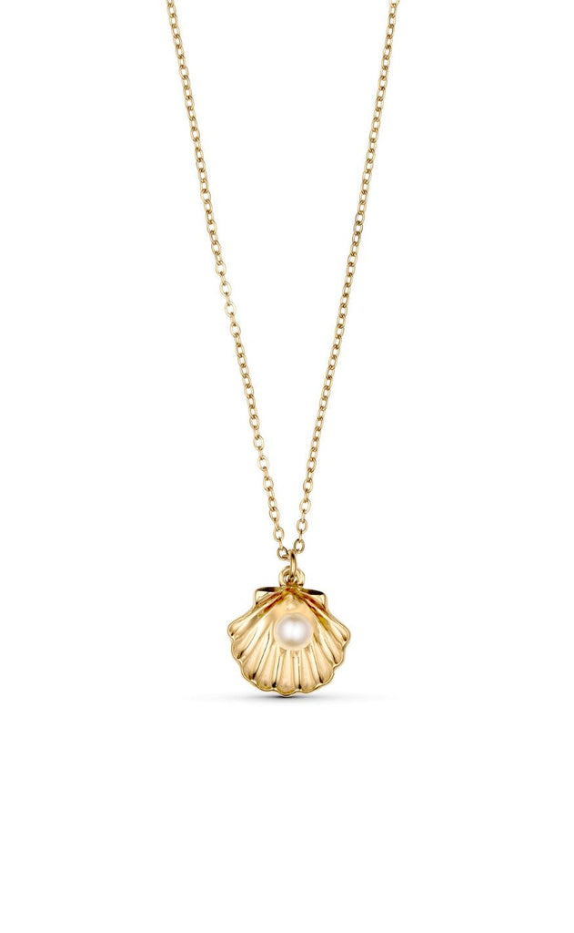Smykkeli Copenhagen Halskæde - Shiny Shell - Gold Colour