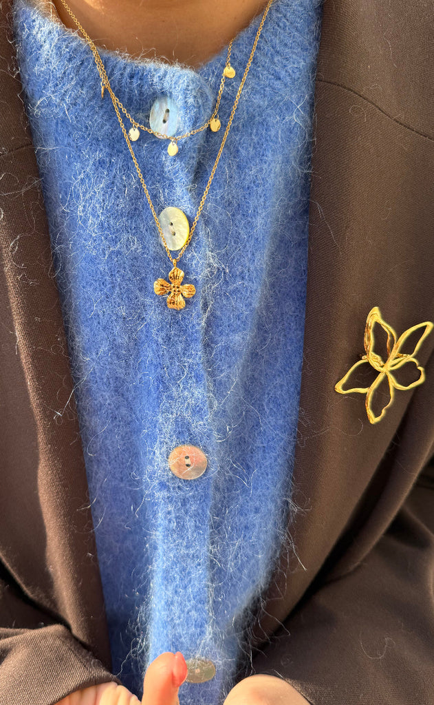 Smykkeli Copenhagen Halskæde - Shiny Drop - Gold Colour