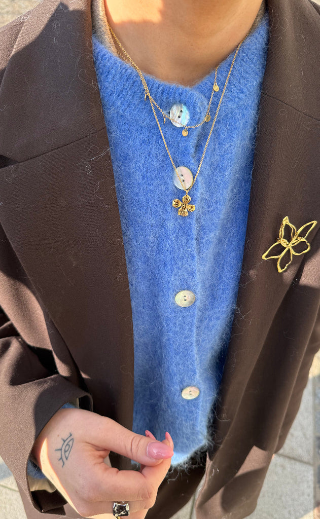 Smykkeli Copenhagen Halskæde - Shiny Drop - Gold Colour