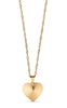 Smykkeli Copenhagen Halskæde - Textured Heart - Golden