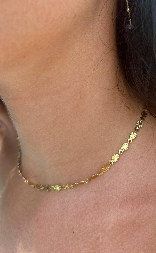 Smykkeli Copenhagen Halskæde - Varna Sun - Gold Colour