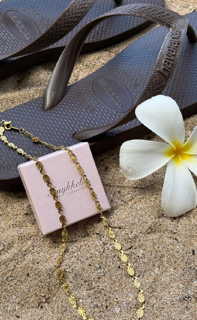 Smykkeli Copenhagen Halskæde - Varna Sun - Gold Colour