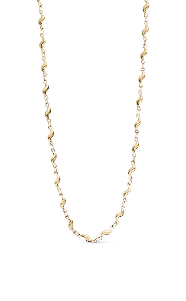 Smykkeli Copenhagen Halskæde - Wave - Gold Colour