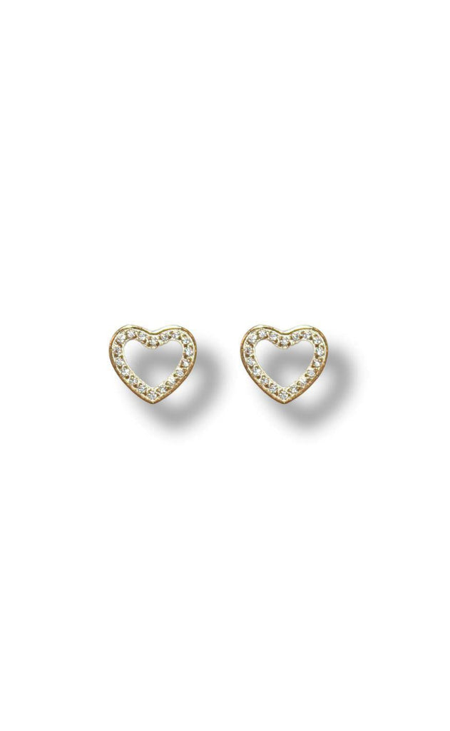 Smykkeli Copenhagen Øreringe - Budapest Heart - Gold Colour