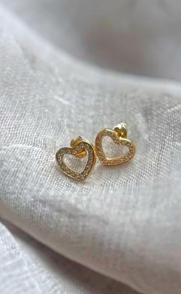 Smykkeli Copenhagen Øreringe - Budapest Heart - Gold Colour