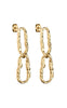Smykkeli Copenhagen Øreringe - Cairo - Gold Colour Hammered