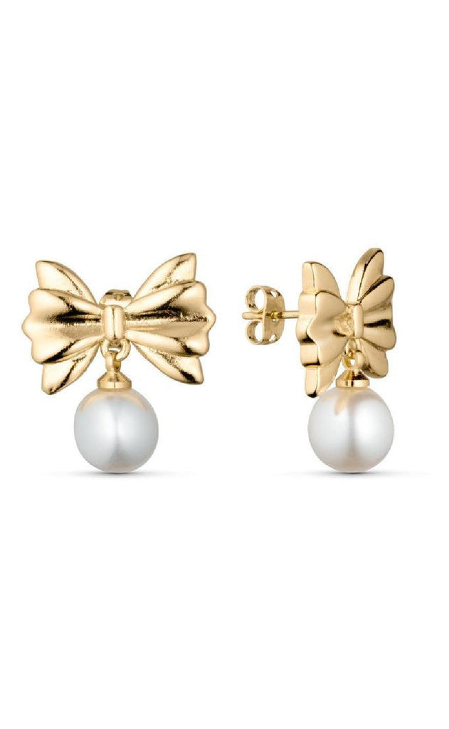 Smykkeli Copenhagen Øreringe - Christina Bow - Gold Colour