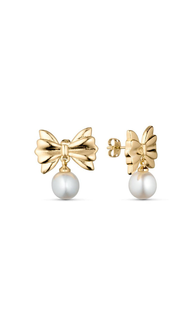 Smykkeli Copenhagen Øreringe - Christina Bow - Gold Colour