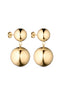 Smykkeli Copenhagen Øreringe - Drop Ball - Gold Colour