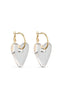 Smykkeli Copenhagen Øreringe - Heartflame - Gold / Clear