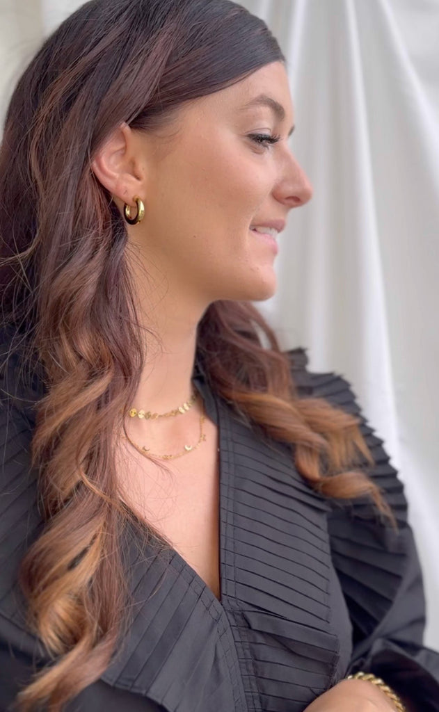 Smykkeli Copenhagen Øreringe / Hoops - Lamia - Gold Colour