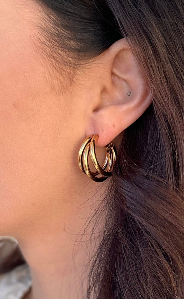 Smykkeli Copenhagen Øreringe / Hoops - Sevilla - Gold Colour