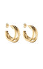 Smykkeli Copenhagen Øreringe / Hoops - Sevilla - Gold Colour