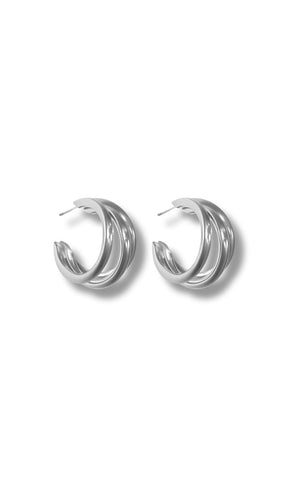 Smykkeli Copenhagen Øreringe / Hoops - Sevilla - Silver Colour