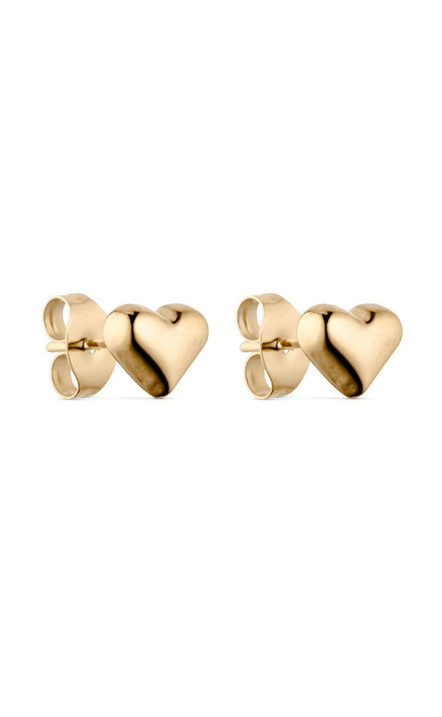 Smykkeli Copenhagen Øreringe - Houston Heart - Gold Colour