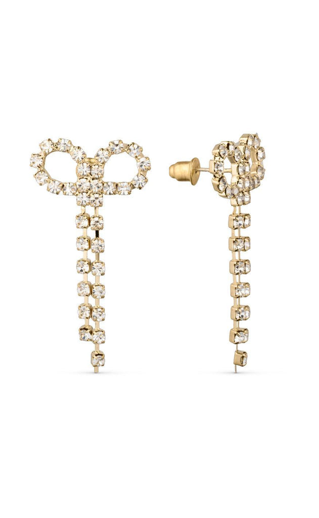 Smykkeli Copenhagen Øreringe - Kita Bow - Gold Colour Plated