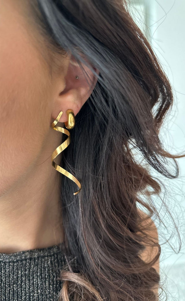 Smykkeli Copenhagen Øreringe - Los Angeles - Gold Colour
