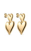 Smykkeli Copenhagen Øreringe - Marseille Heart - Gold Colour