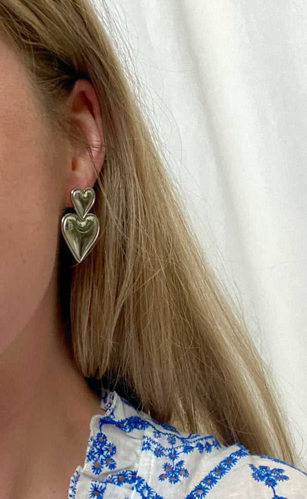 Smykkeli Copenhagen Øreringe - Marseille Heart - Silver Colour