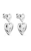 Smykkeli Copenhagen Øreringe - Odessa Heart - Silver Colour