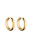 Smykkeli Copenhagen Øreringe - Plain Chunky Hoops - Gold Colour