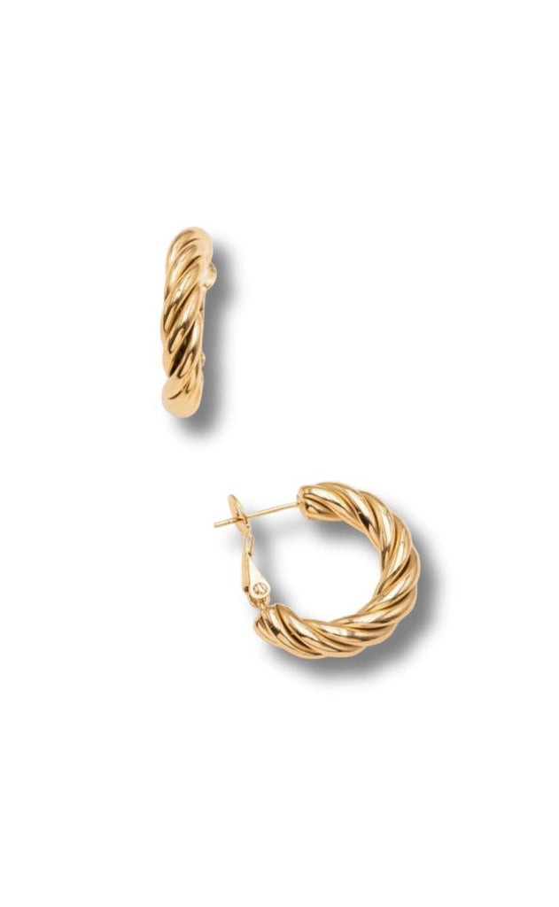 Smykkeli Copenhagen Øreringe - San Diego - Gold Colour