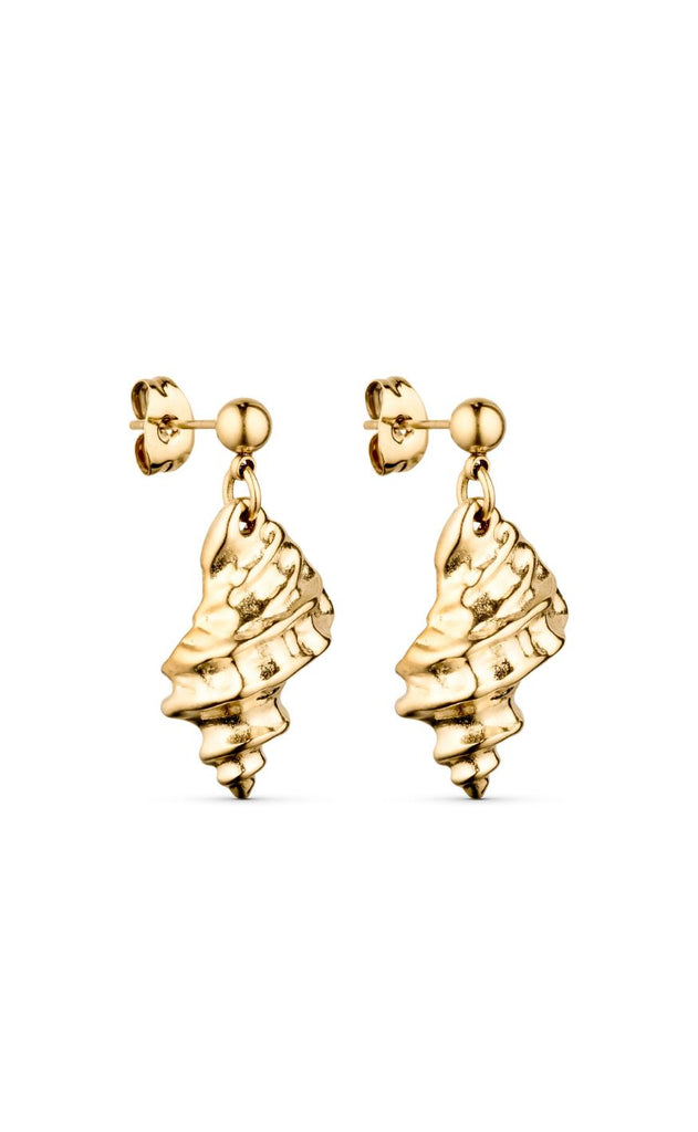 Smykkeli Copenhagen Øreringe - Shelly Long - Gold Colour