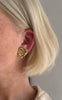 Smykkeli Copenhagen Øreringe - Simili Heart - Gold Colour