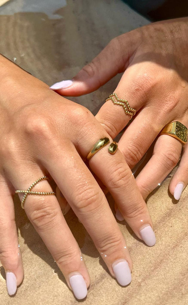 Smykkeli Copenhagen Ring - Bari - Gold Colour