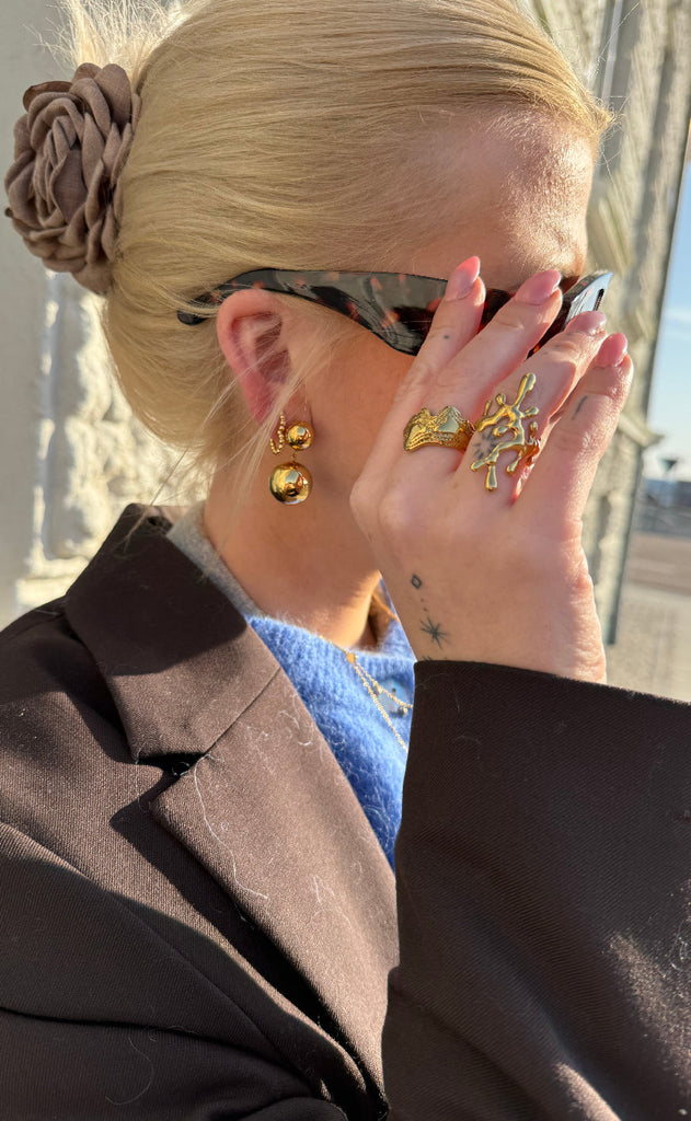 Smykkeli Copenhagen Ring - Emily Big - Gold Colour