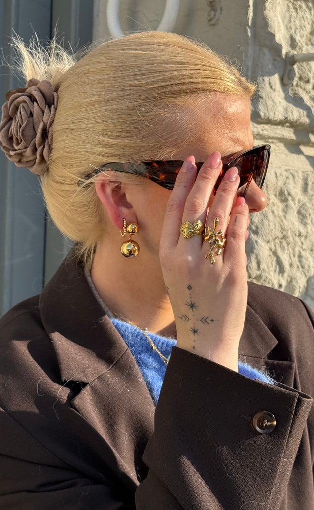 Smykkeli Copenhagen Ring - Emily Big - Gold Colour