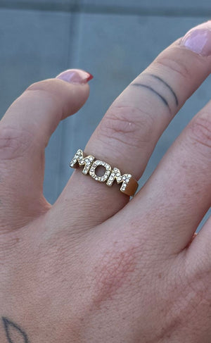 Smykkeli Copenhagen Ring - Glitter Mom - Gold Colour
