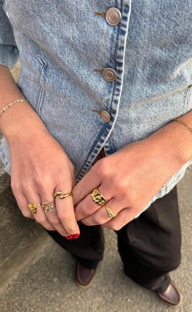 Smykkeli Copenhagen Ring - Mathilde - Gold Colour