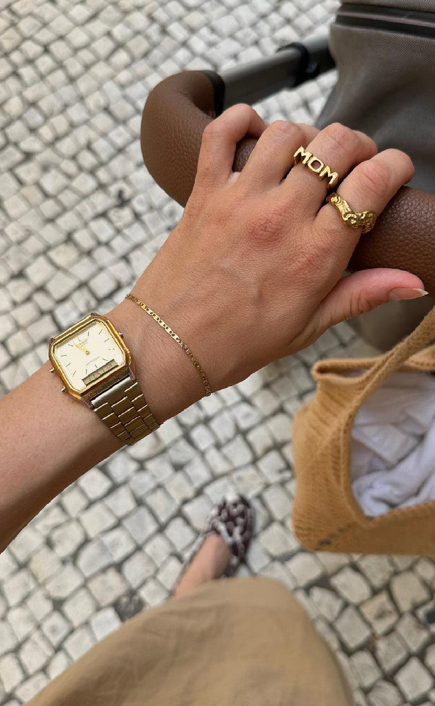 Smykkeli Copenhagen Ring - Mom - Golden